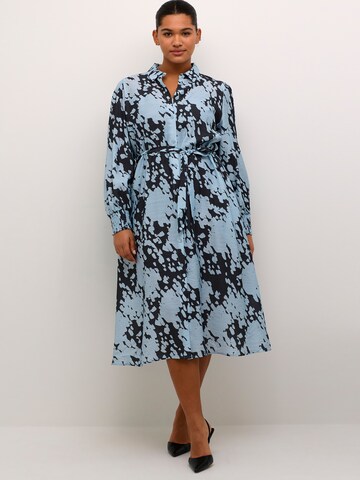 KAFFE CURVE Shirt dress 'Luma' in Blue