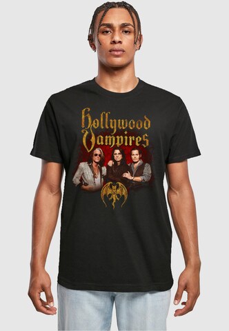 Merchcode T-Shirt 'Hollywood Vampires - Group Photo' in Schwarz: predná strana