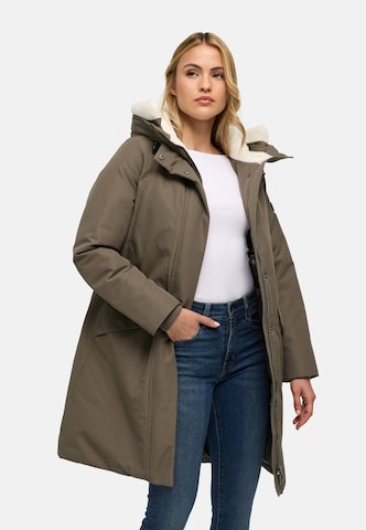 Cappotto invernale 'Bibber-Beauty 14' di NAVAHOO in marrone: frontale