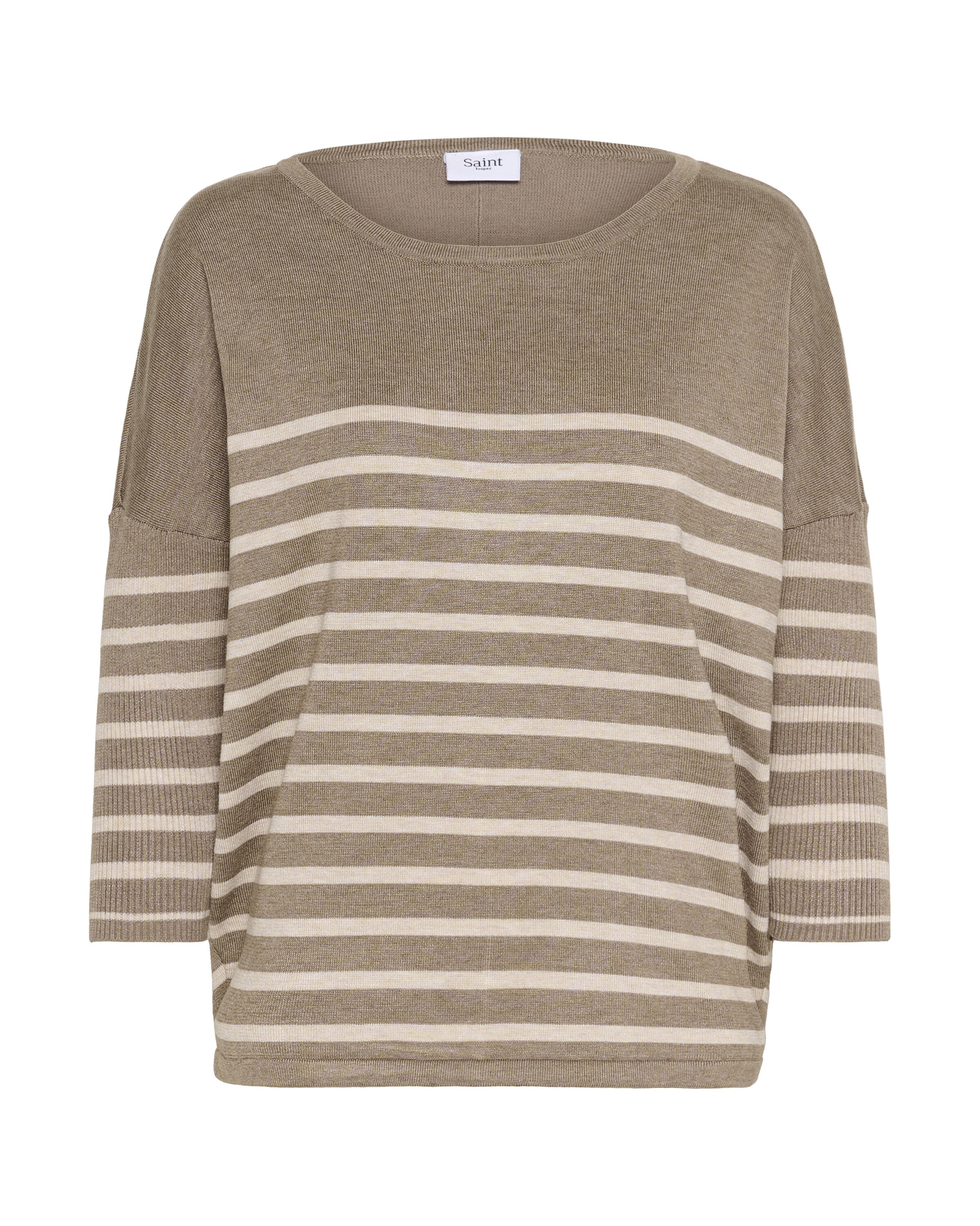 SAINT TROPEZ Sweater 'MilaSZ' in Beige: front