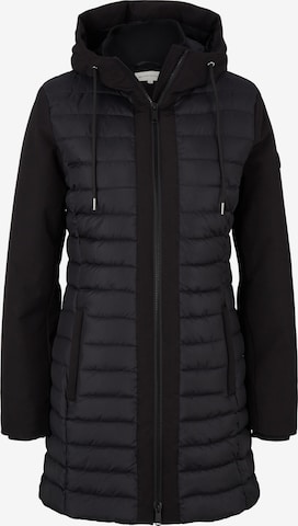 TOM TAILOR Ανοιξιάτικο και φθινοπωρινό παλτό σε μαύρο: μπροστά