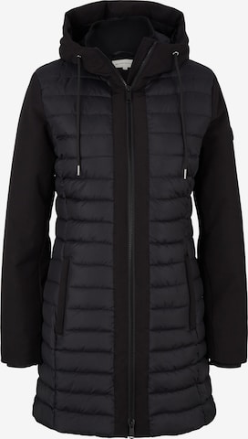 Manteau mi-saison TOM TAILOR en noir : devant