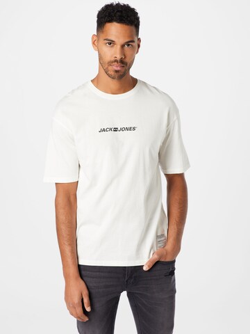 JACK & JONES Shirt 'REMEMBER' in Wit: voorkant