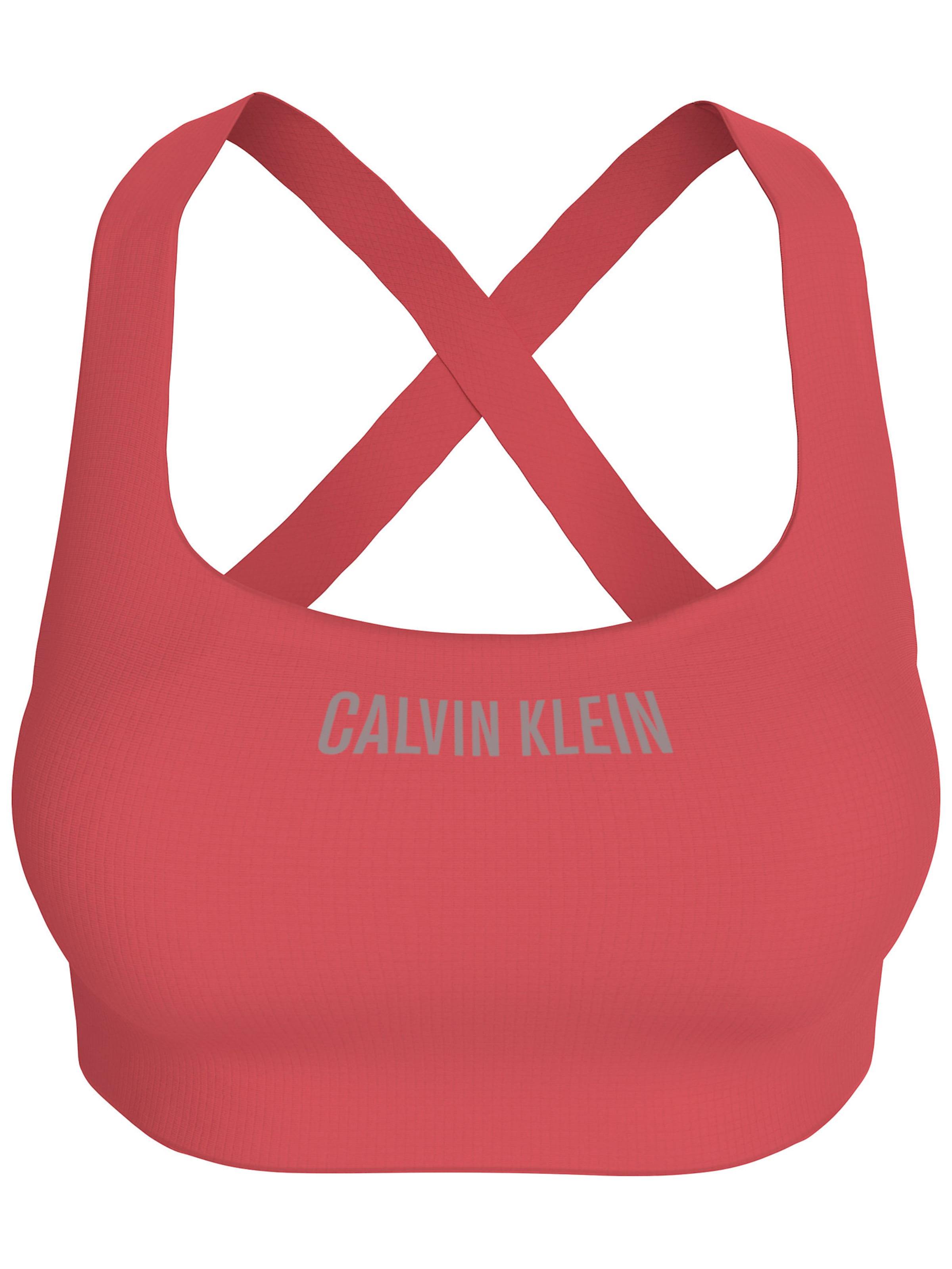 Calvin Klein Sport Bustier Sport bh in Roze: voorkant