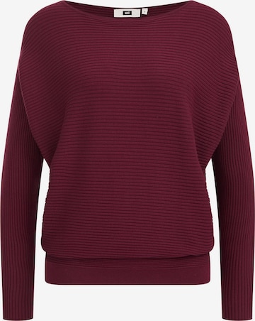 Pull-over WE Fashion en rouge : devant