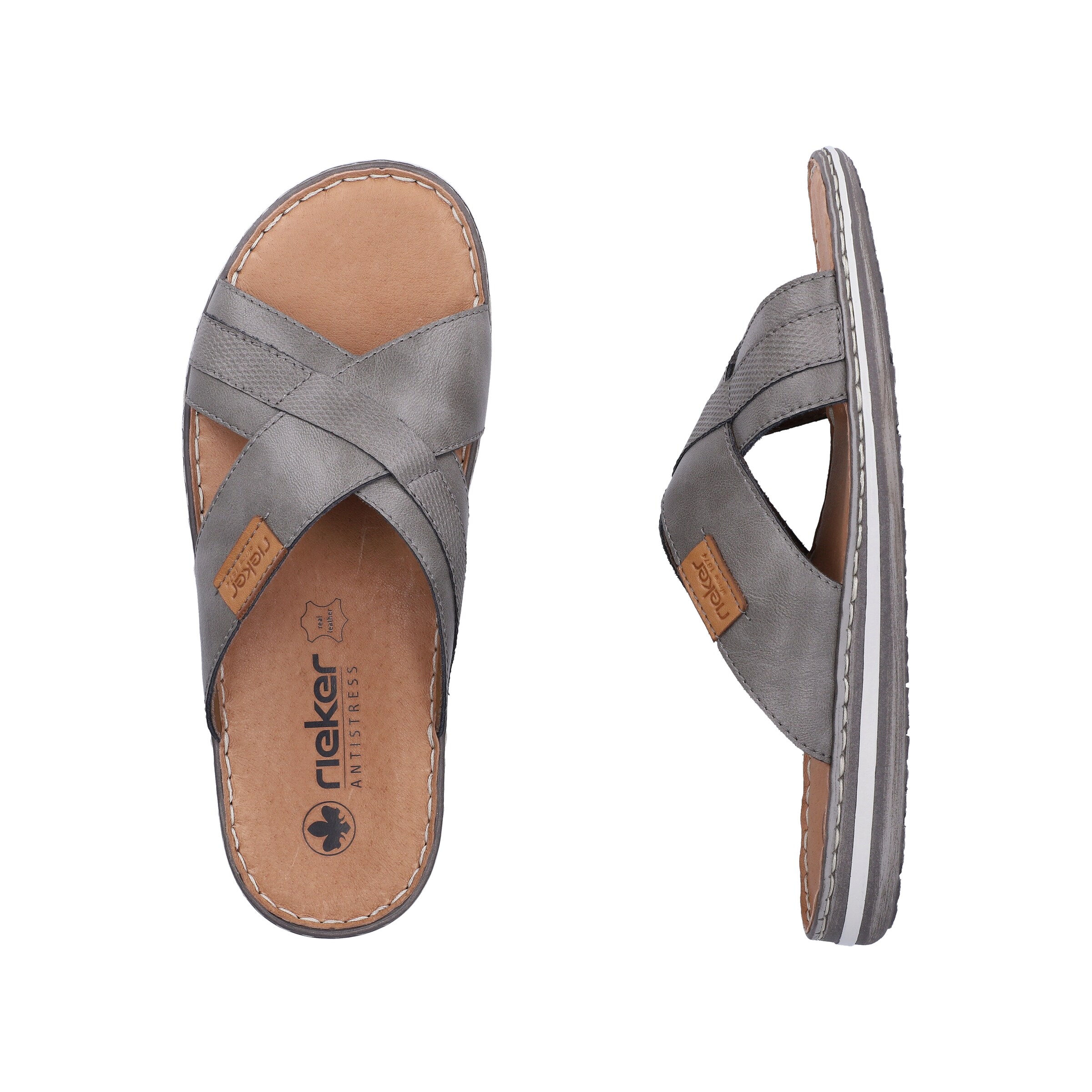 Mule Rieker en gris