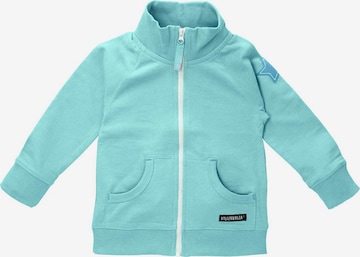 Villervalla Zip-Up Hoodie in Blue: front