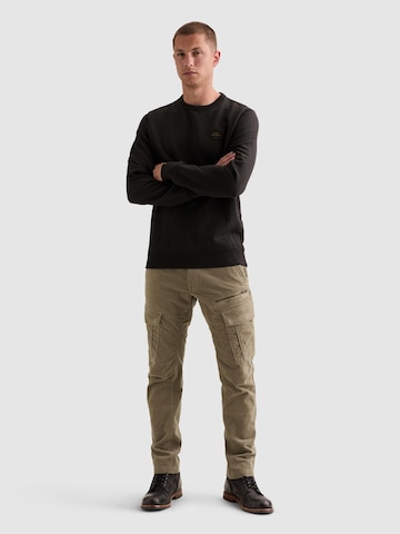 Felpa 'Sweatshirt with allover jacquard pattern and badge' di PME Legend in grigio