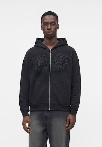HOLLISTER Sweatjacka i svart: framsida