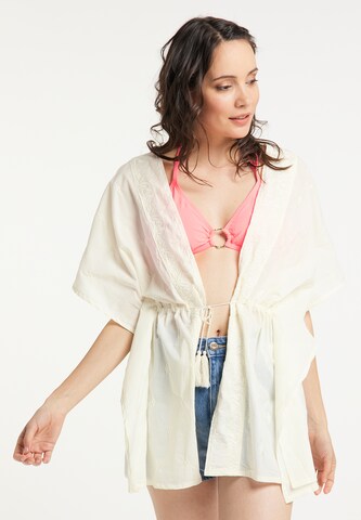 usha FESTIVAL Kimono in Wit: voorkant