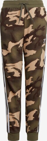 ADIDAS ORIGINALS Slim fit Pants 'Camo' in Green: front