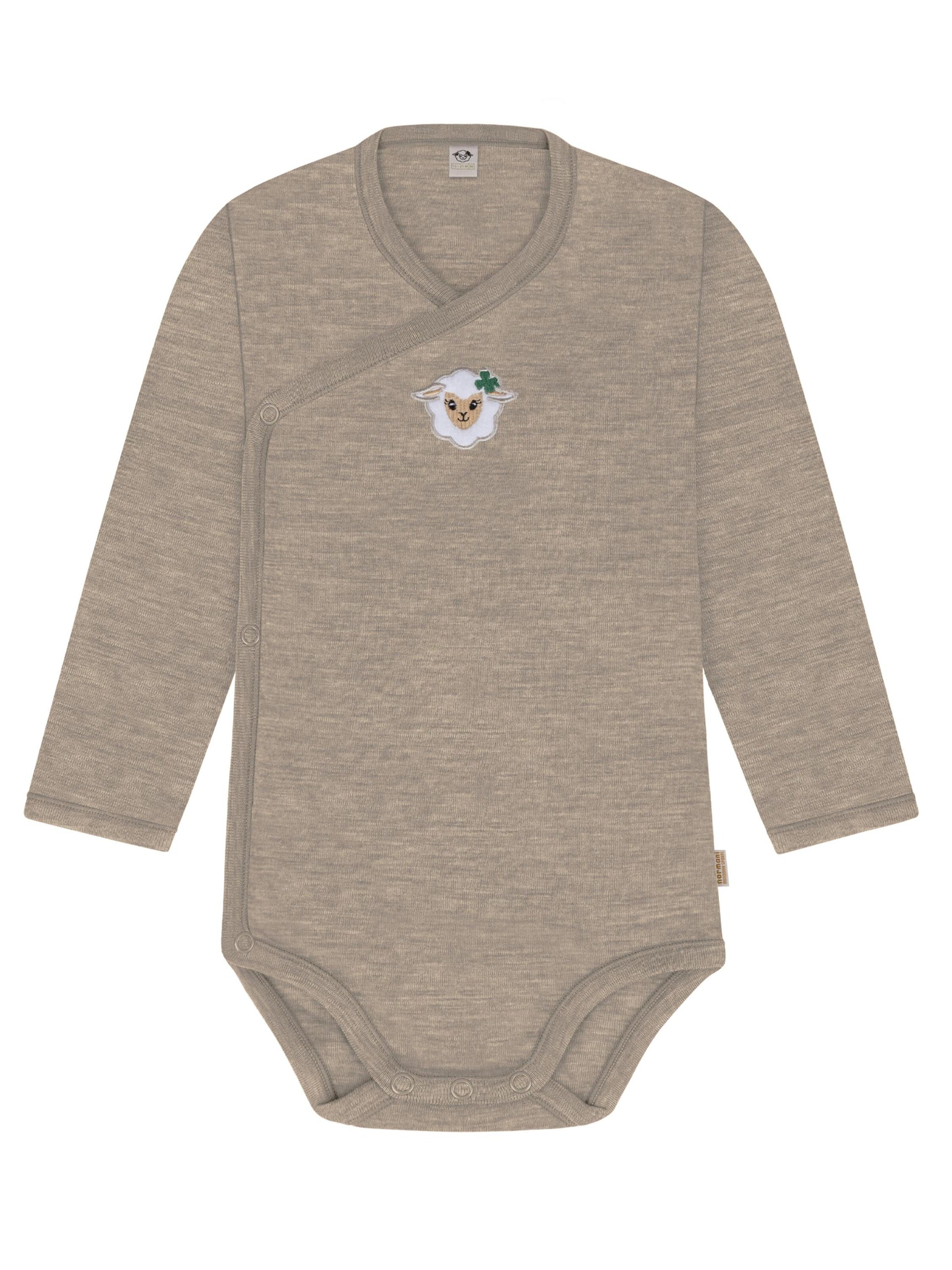 Barboteuse / body normani en beige : devant