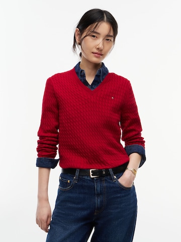 TOMMY HILFIGER Pullover in Rot: Vorderseite