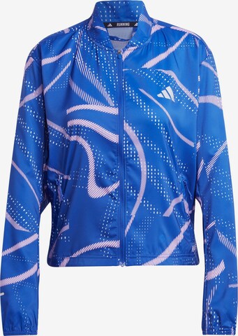 ADIDAS PERFORMANCE Athletic Jacket ' Break the Norm ' in Blue: front