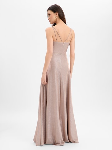 Marie Lund Evening Dress in Beige