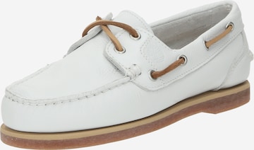 TIMBERLAND - Mocasines en blanco: frente