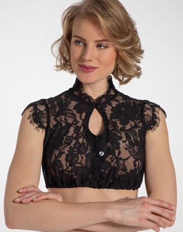 SPIETH & WENSKY Traditional Blouse 'Grimaldi' in Black