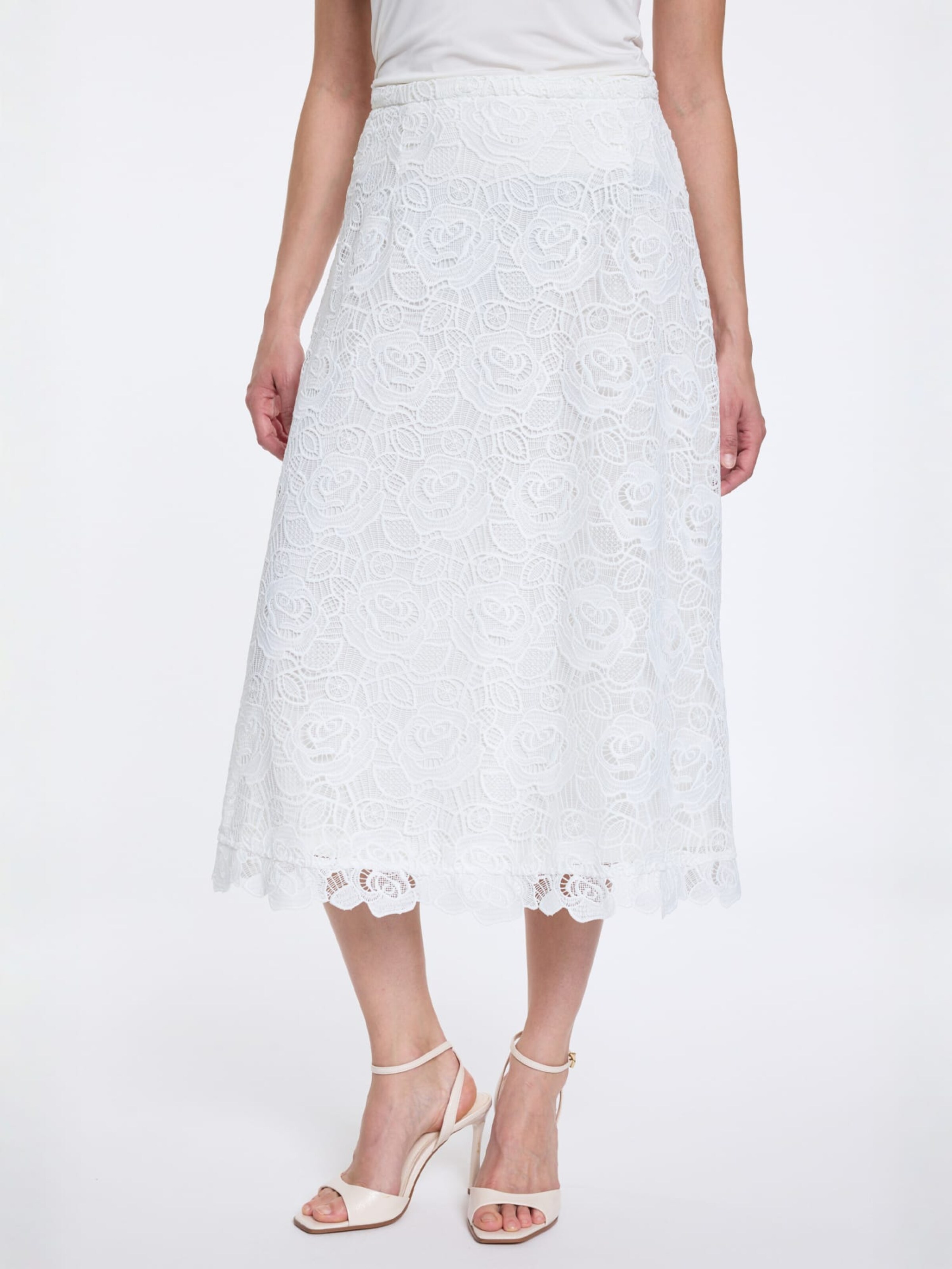 Ana Alcazar Skirt in White: front