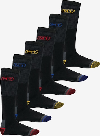 MT Knee High Socks 'Workwear' in Black: front
