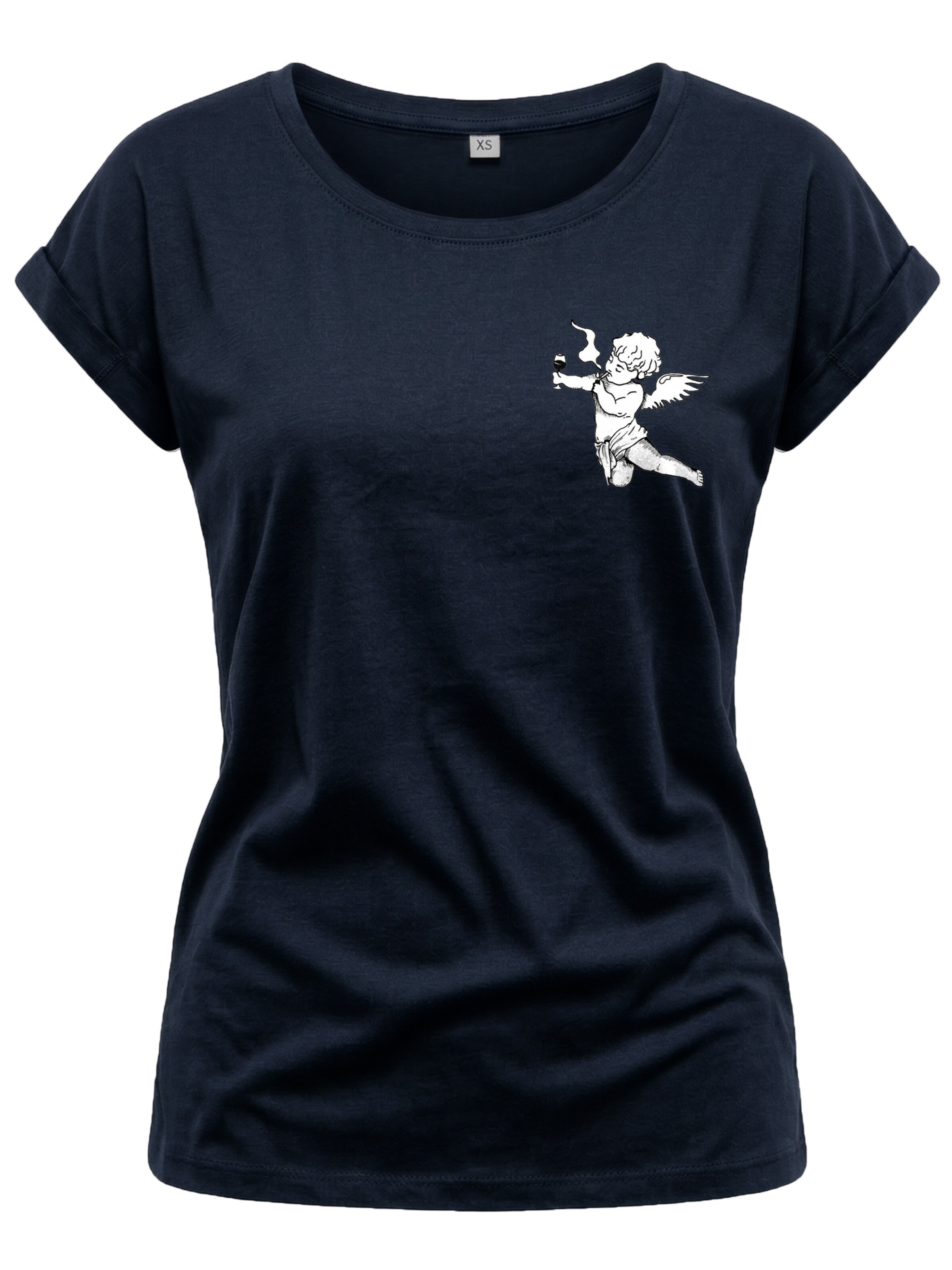 MAKAYA Shirt 'Engel' in Blue: front