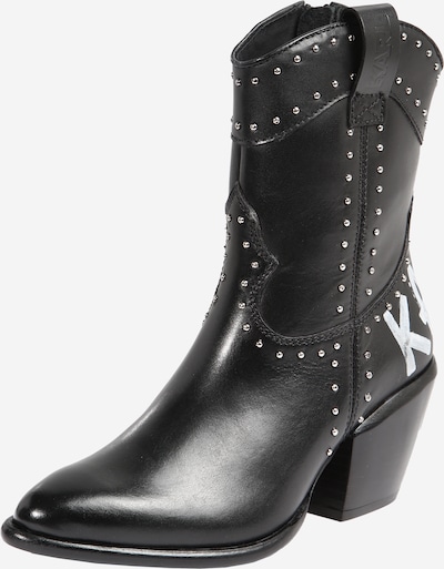 Karl Lagerfeld Bottes de cowboy 'Kavalier II' en noir, Vue avec produit