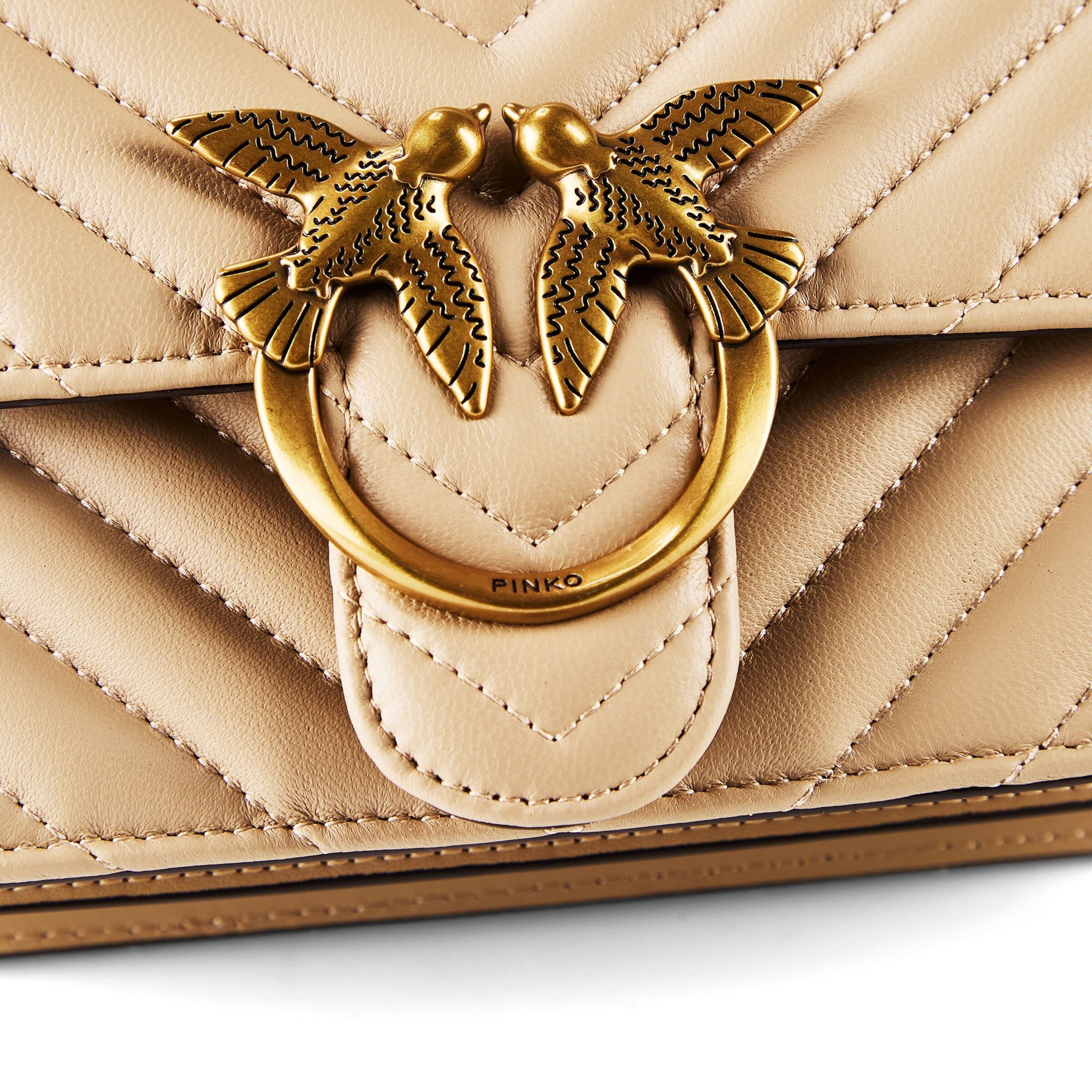 PINKO Umhängetasche 'Love One' in Beige