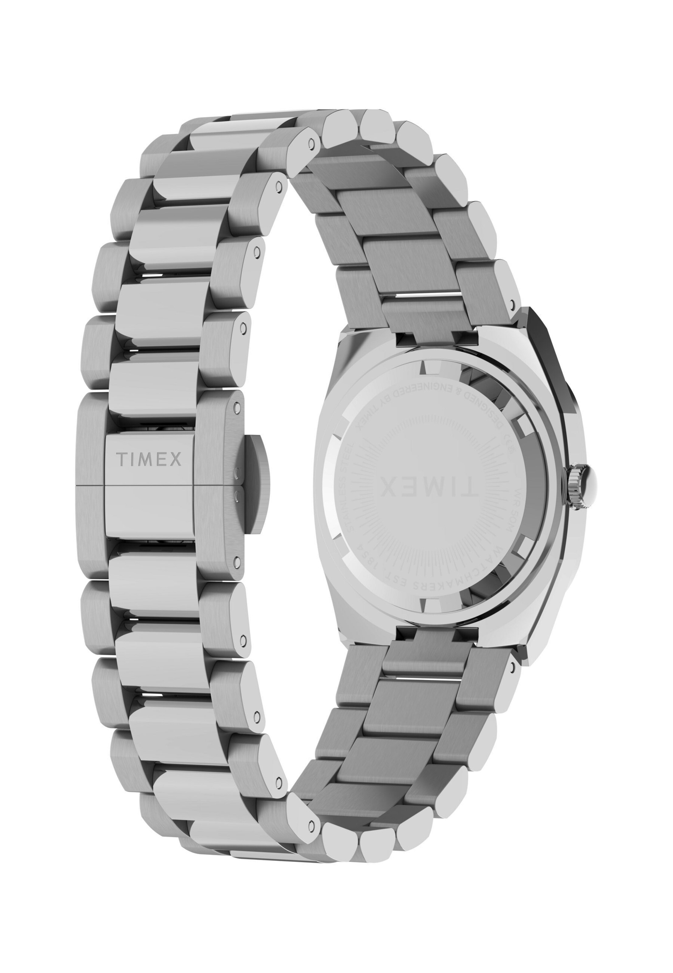 Montre à affichage analogique 'E Line ' TIMEX en argent