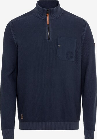 CAMEL ACTIVE Sweater in Blue: front