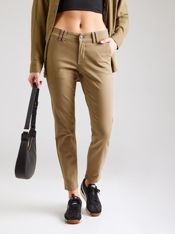 Slimfit Pantaloni di QS in marrone: frontale