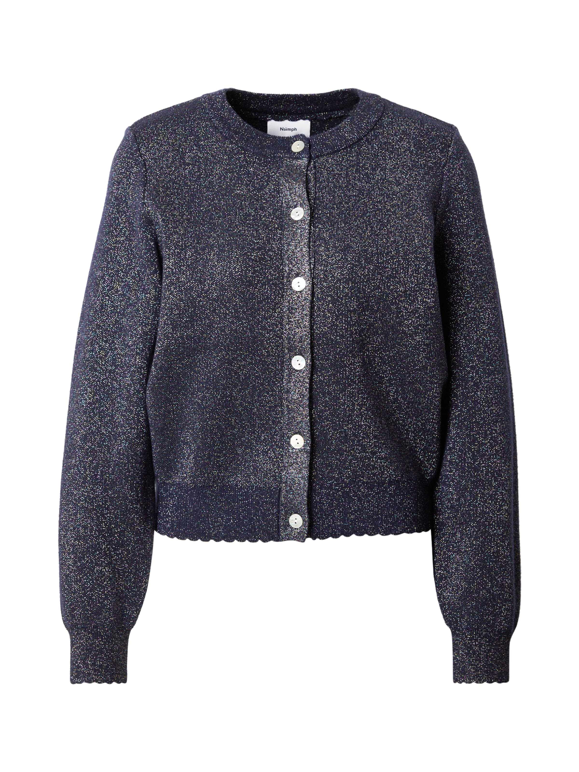 NÜMPH Knit cardigan 'MIRIAM' in Blue: front