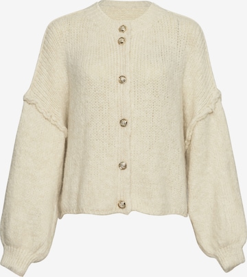 Lilavie Strickjacke ' Paulaa ' in Beige: Vorderseite