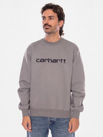 Felpa 'CARHARTT SWEAT SHADY GREY / DARK NAVY' di Carhartt WIP in blu: frontale
