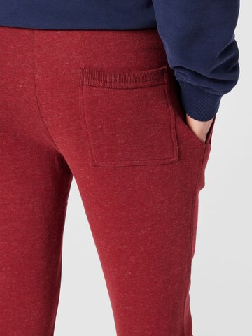 Superdry Tapered Broek in Rood