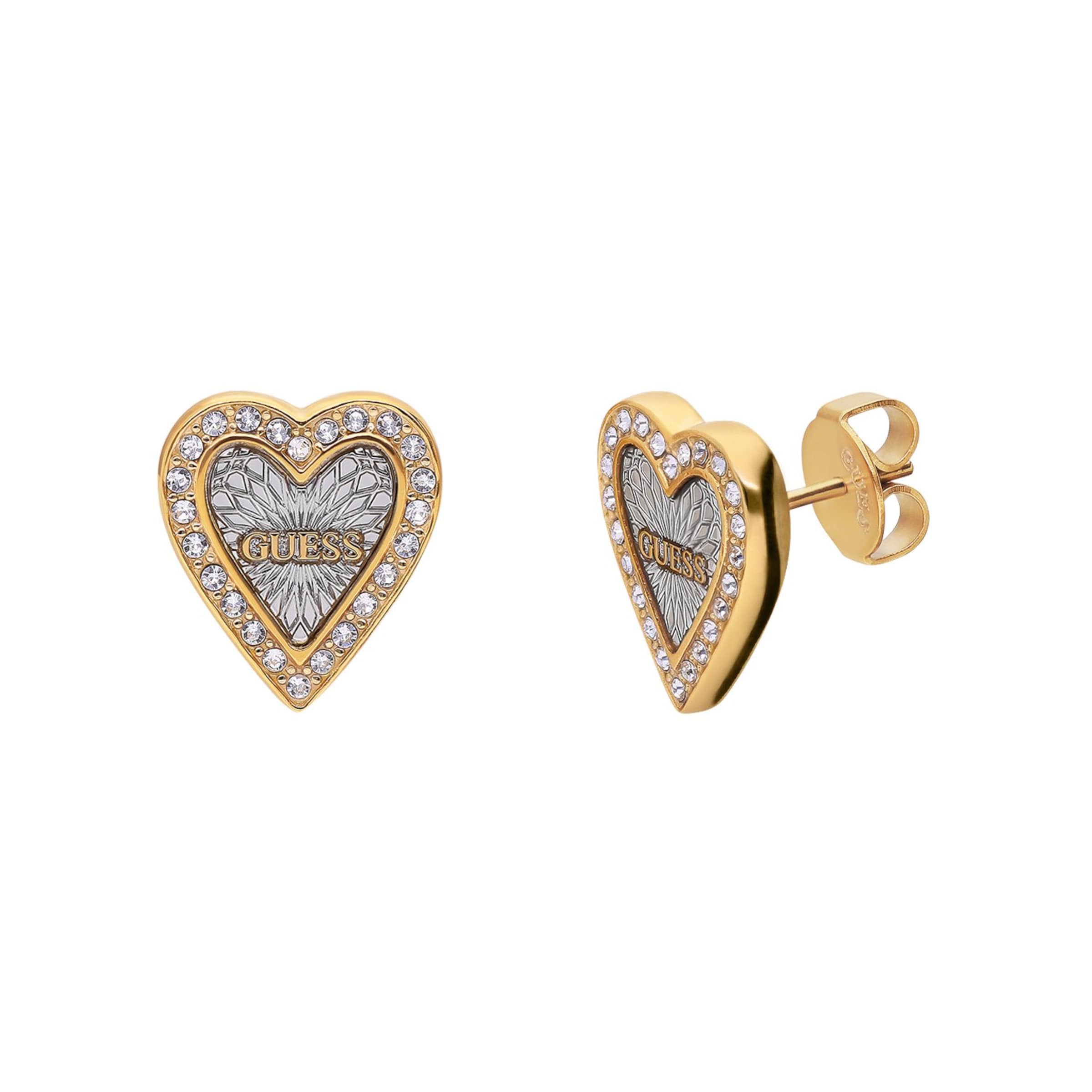 GUESS Oorbellen 'Birthflower' in Zilver: voorkant