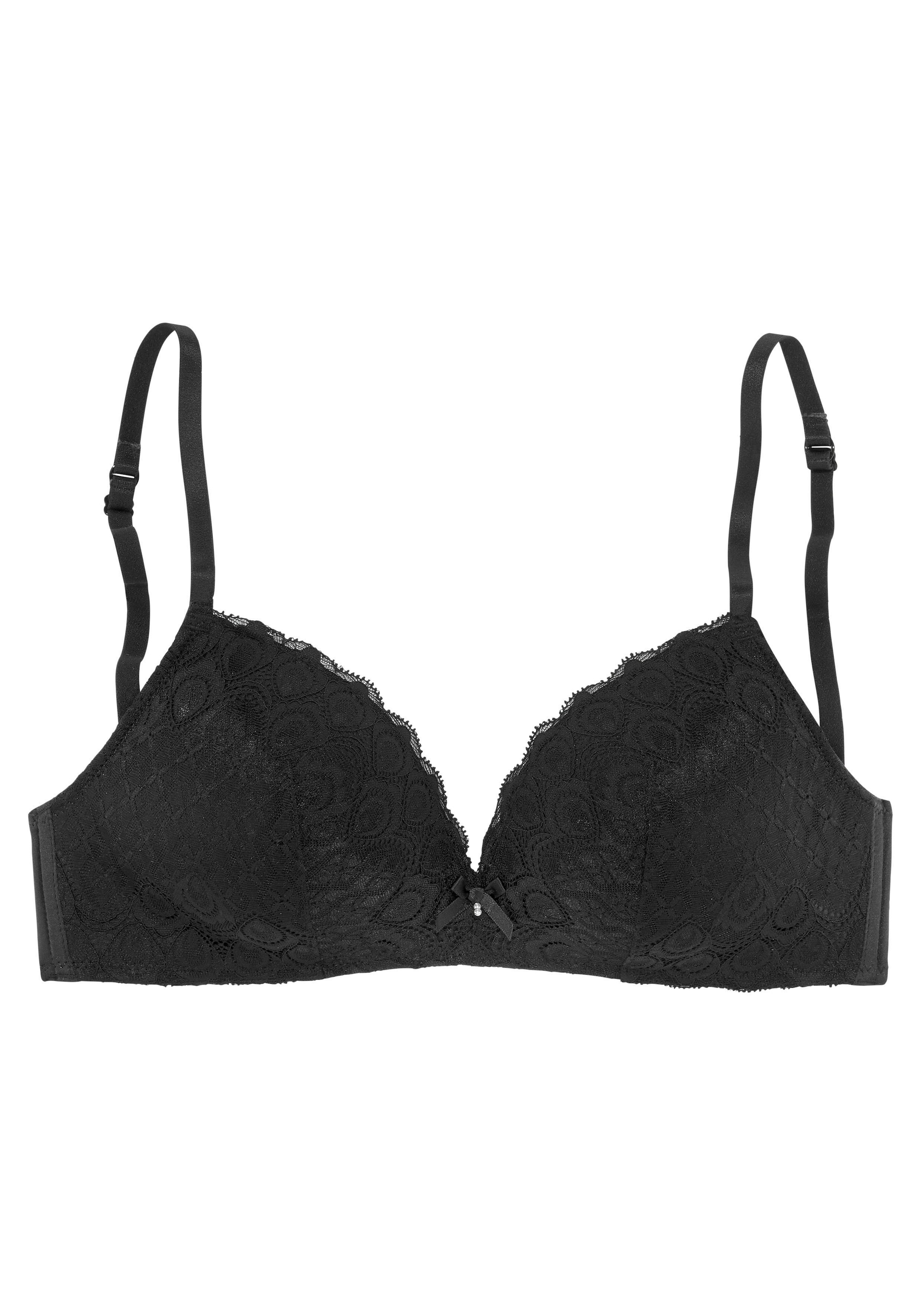 NUANCE T-shirt Bra in Black: front