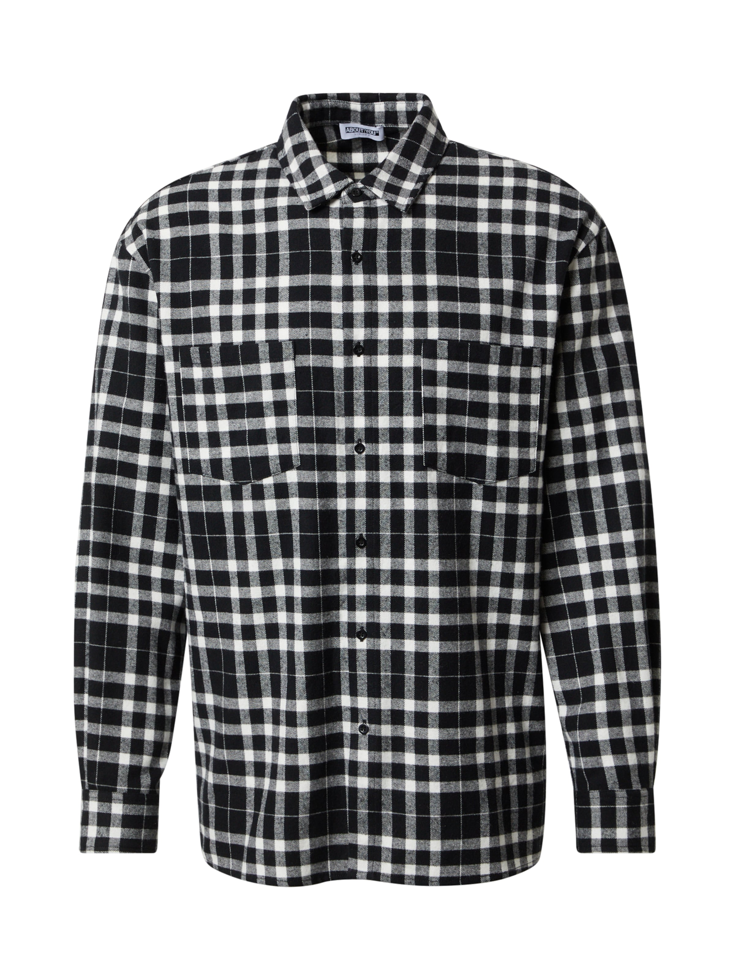 ABOUT YOU Limited Triiksärk 'Kadir' must / valge, Tootevaade