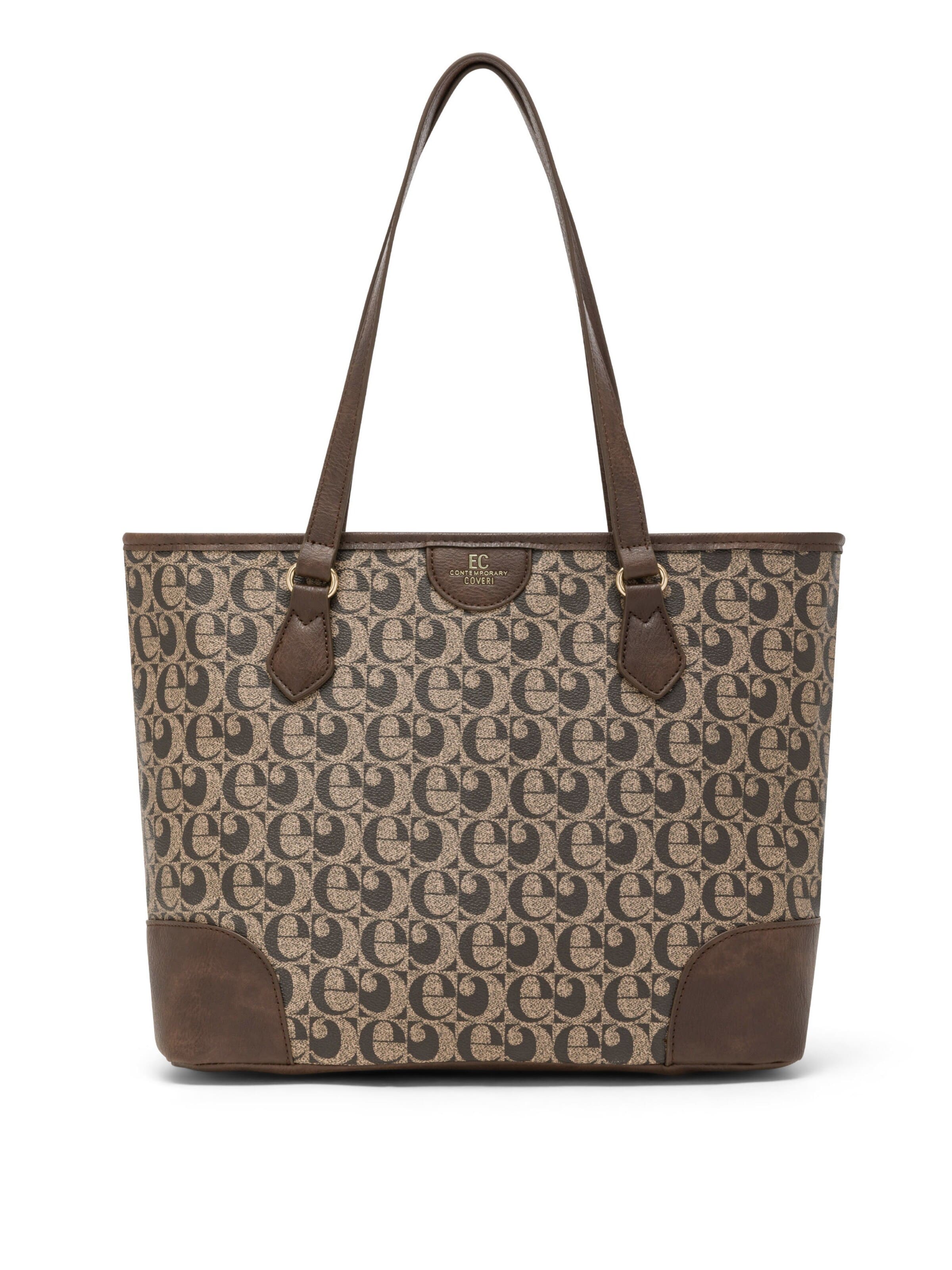 Enrico Coveri - Shopper 'Marigny 1' em castanho: frente