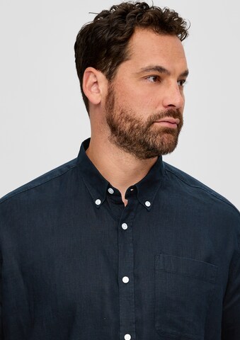 s.Oliver Men Big Sizes Regular Fit Hemd in Blau