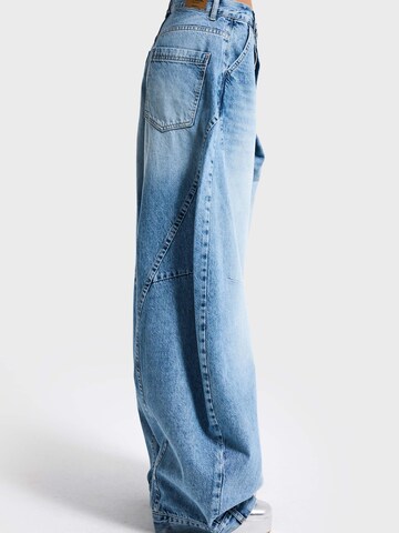 IT'S BASIC Baggy Jeans 'CROSS BAGGY BALLOON MID RISE JEANS' in Blauw