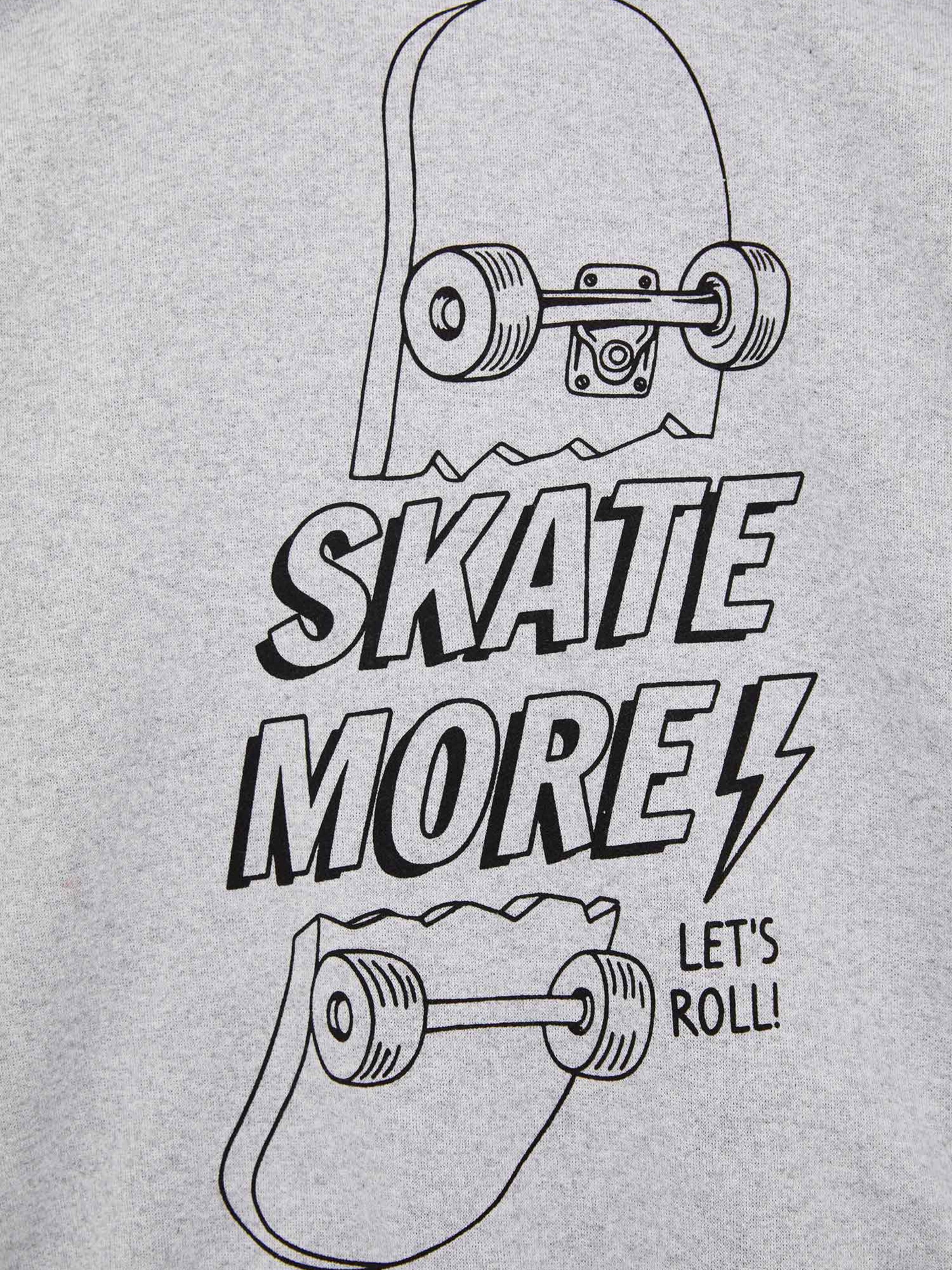 Kinder Teens (Gr. 140-176) DeFacto Sweatshirt in Graumeliert - KC15967 Kinder Teens (Gr. 140-176) DeFacto Sweatshirt in Graumeliert - KC15967