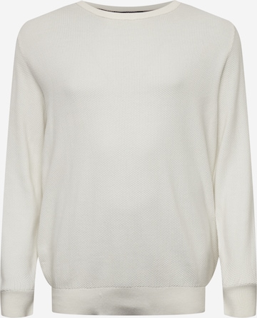 Jack & Jones Plus Sweater 'Aaron' in White: front