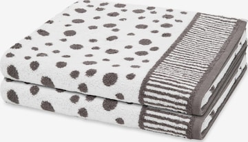 ROSS Towel 'Punkte allover' in Grey: front
