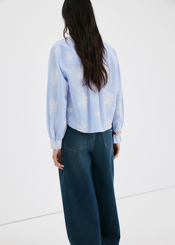 MANGO Blúz 'Pucara' - kék