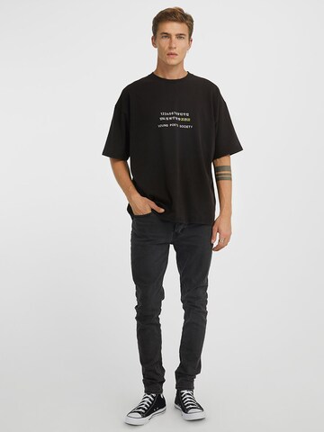 Young Poets Shirt 'Countdown Yoricko' in Black