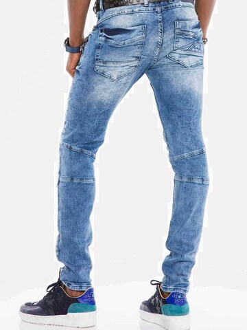 Coupe slim Jean CIPO & BAXX en bleu