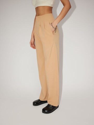 LeGer by Lena Gercke Wide leg Pleat-Front Pants 'Shanice' in Beige