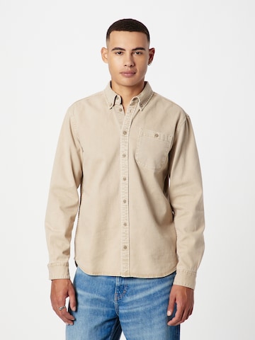 BLEND - Ajuste regular Camisa en marrón: frente