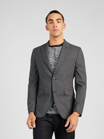 Coupe slim Veste de costume BURTON MENSWEAR LONDON en gris : devant