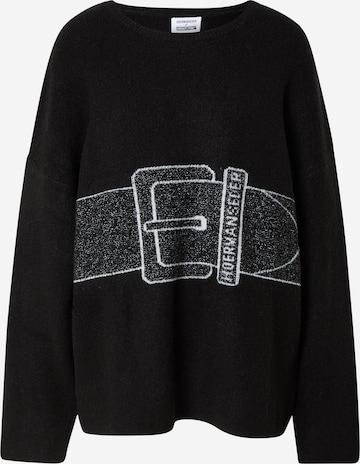 Hoermanseder x About You Sweater 'Carla' in Black: front