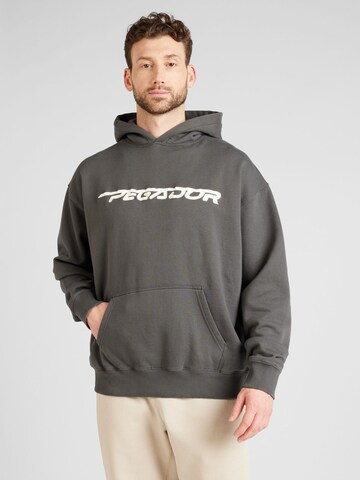 PegadorSweater majica 'MANOR' - siva boja: prednji dio